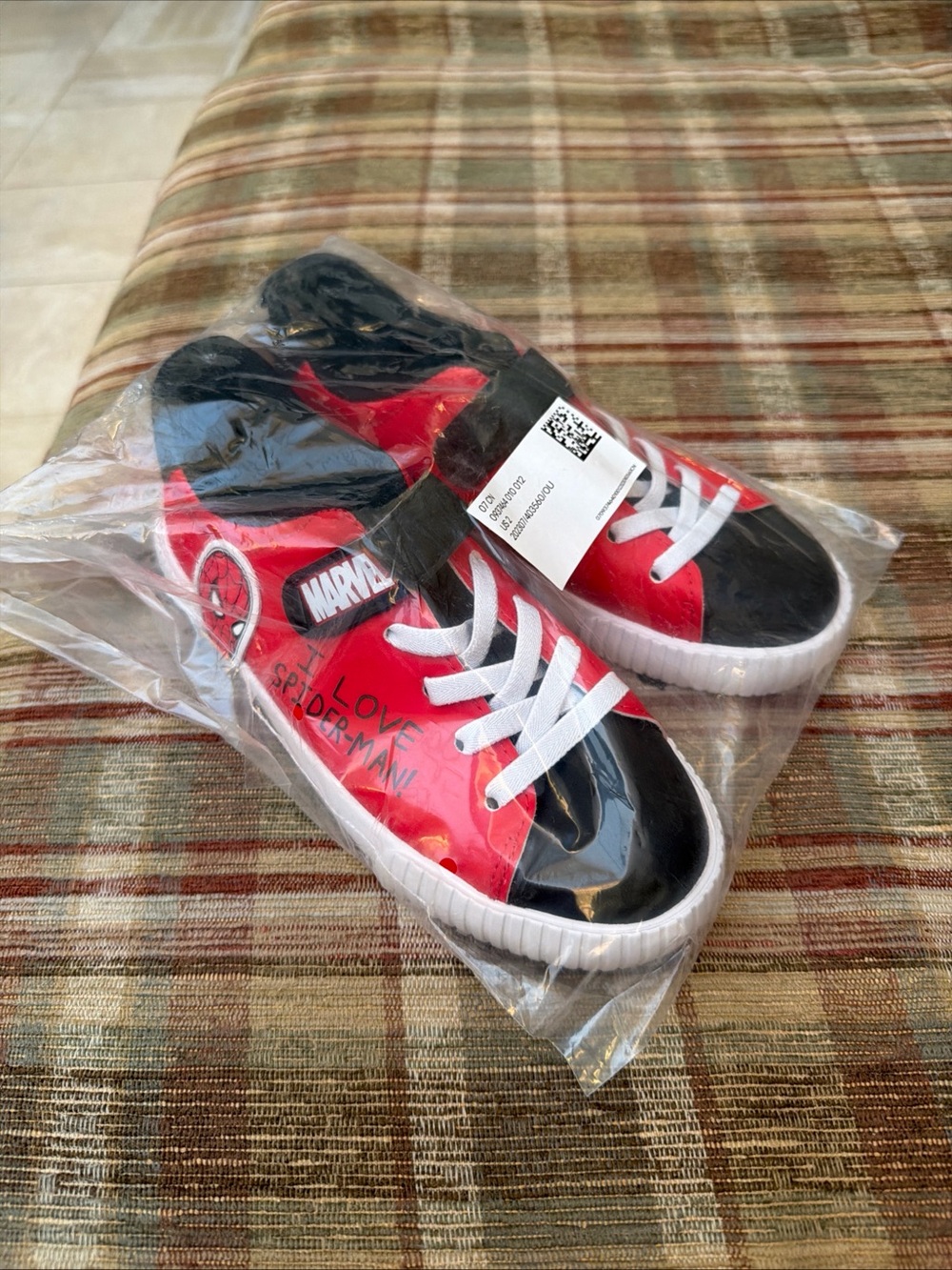 Marvel Red & Black Spider-Man Kids Sneakers